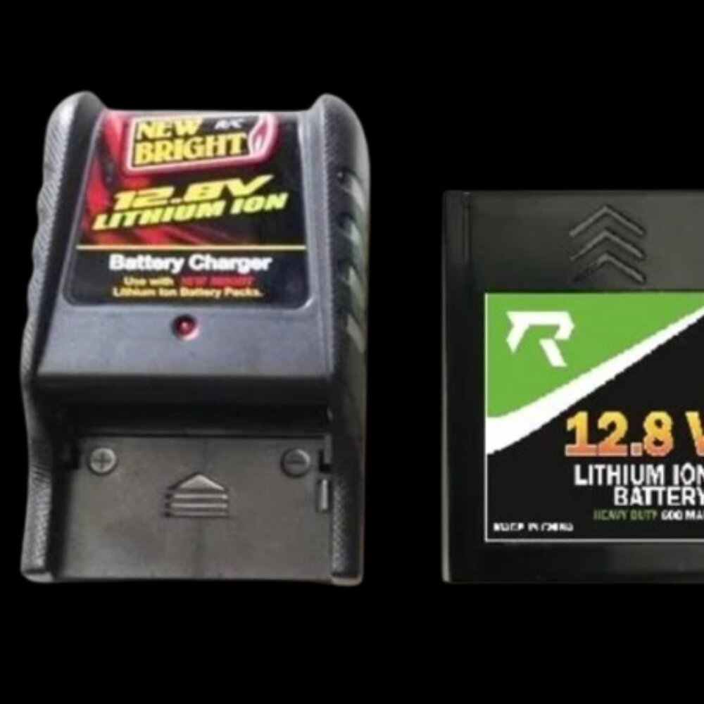 1 x Combo 12.8v / 600 mah Lithium-Ion Battery / Charger for New Bright RC Truck